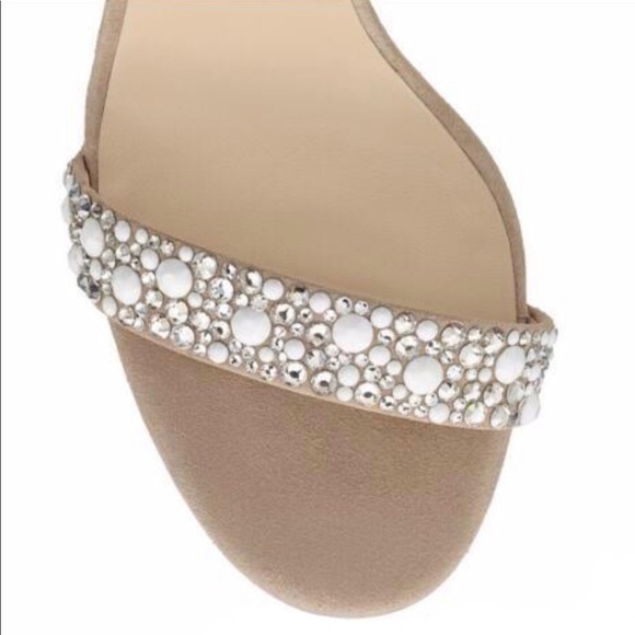 Feather and crystal embellished heels New! Free shipping:) - Picture 6 of 10